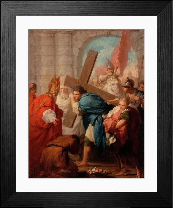 Framed Print : Heraclius Carrying the Cross, Probably 1728. Creator: Pierre Subleyras Framed Print : Heraclius Carrying the Cross, Probably 1728. Creator: Pierre Subleyras