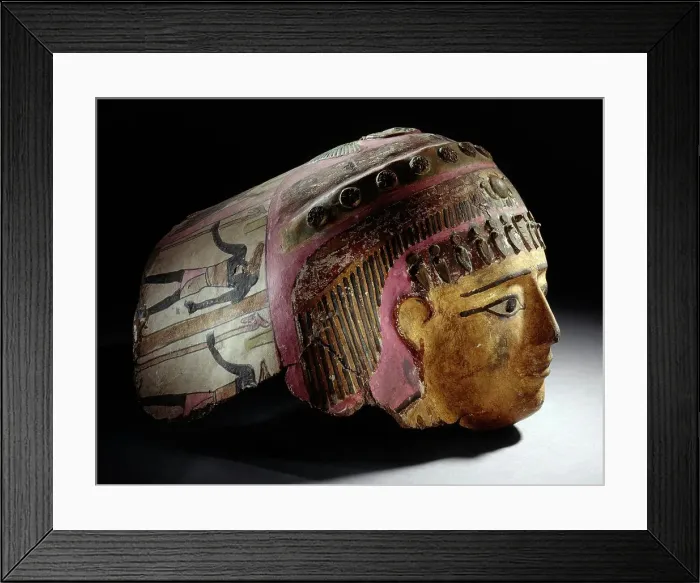 Framed Print : Cartonnage Mask, 2nd century AD. Creator: Unknown Framed Print : Cartonnage Mask, 2nd century AD. Creator: Unknown