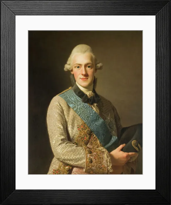 Framed Print : Duke Fredrik Adolf, Gustav III:s Brother, 1770. Creator: Alexander Roslin Framed Print : Duke Fredrik Adolf, Gustav III:s Brother, 1770. Creator: Alexander Roslin
