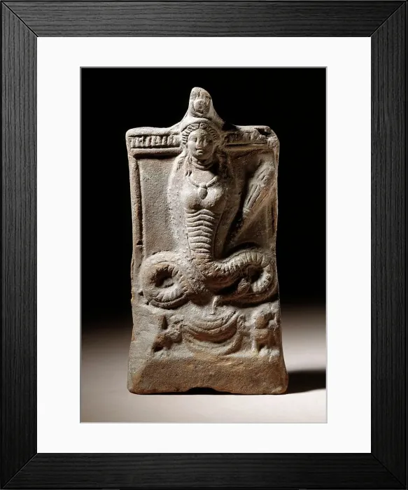 Framed Print : Isis with Serpent Tail, 2nd century AD. Creator: Unknown Framed Print : Isis with Serpent Tail, 2nd century AD. Creator: Unknown