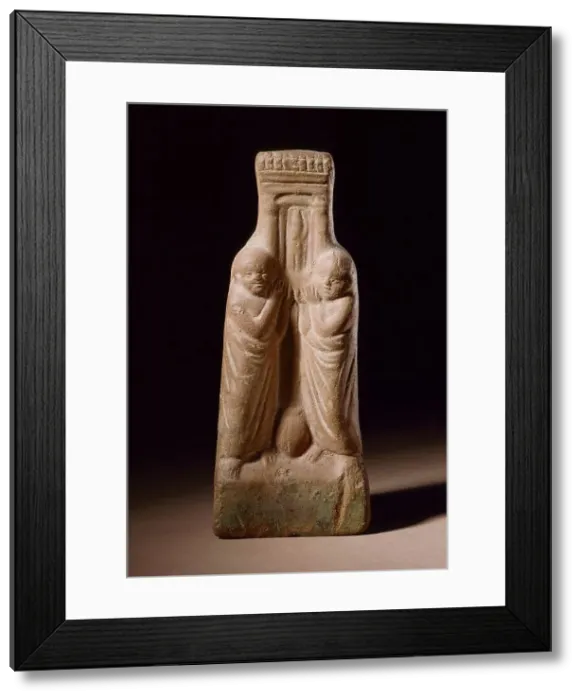 Framed Print : Two Priests Holding a Shrine, 2nd-4th century A.D.. Creator: Unknown Framed Print : Two Priests Holding a Shrine, 2nd-4th century A.D.. Creator: Unknown