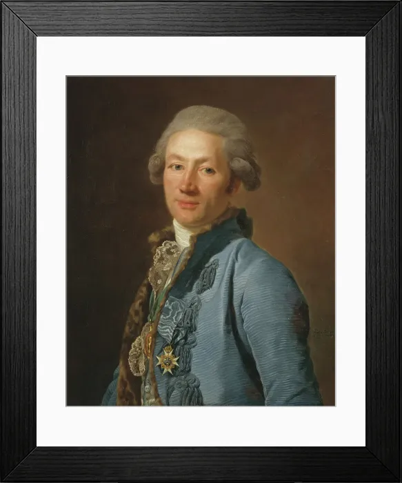 Framed Print : Christoffer Bogislaus Zibet, 1784. Creator: Alexander Roslin Framed Print : Christoffer Bogislaus Zibet, 1784. Creator: Alexander Roslin