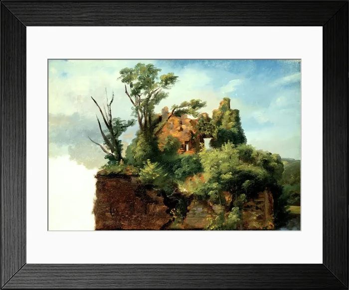 Framed Print : Landscape with Ruins, between c1782 and c1785. Creator: Pierre Henri de Valenciennes Framed Print : Landscape with Ruins, between c1782 and c1785. Creator: Pierre Henri de Valenciennes
