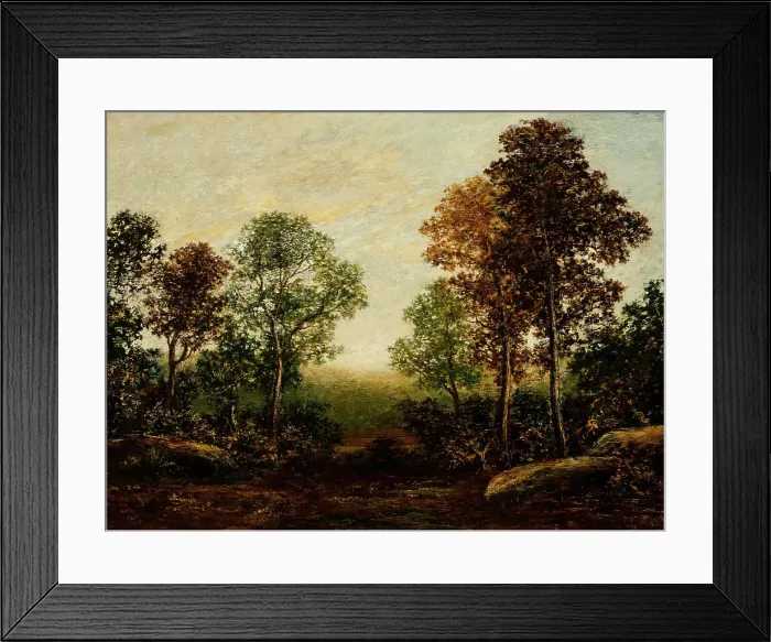 Framed Print : Landscape with Trees (image 1 of 2), between c1883 and c1898. Creator: Ralph Blakelock Framed Print : Landscape with Trees (image 1 of 2), between c1883 and c1898. Creator: Ralph Blakelock