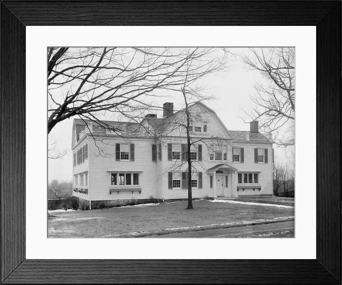 Framed Print : Club house, exterior, New York City, between 1900 and 1910. Creator: William H. Jackson Framed Print : Club house, exterior, New York City, between 1900 and 1910. Creator: William H. Jackson