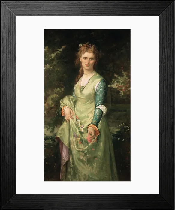 Framed Print : Christina Nilsson, 1843-1921, opera-singer, as Ofelia, 1873. Creator: Alexandre Cabanel Framed Print : Christina Nilsson, 1843-1921, opera-singer, as Ofelia, 1873. Creator: Alexandre Cabanel