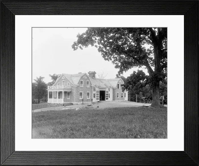 Framed Print : Calloway residence, stable, Mamaroneck, N.Y. between 1900 and 1915. Creator: William H. Jackson Framed Print : Calloway residence, stable, Mamaroneck, N.Y. between 1900 and 1915. Creator: William H. Jackson