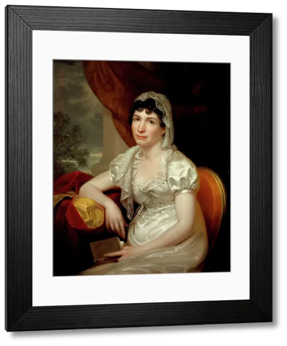 Framed Print : Portrait of Jane Griffith Koch, c1817. Creator: Rembrandt Peale Framed Print : Portrait of Jane Griffith Koch, c1817. Creator: Rembrandt Peale