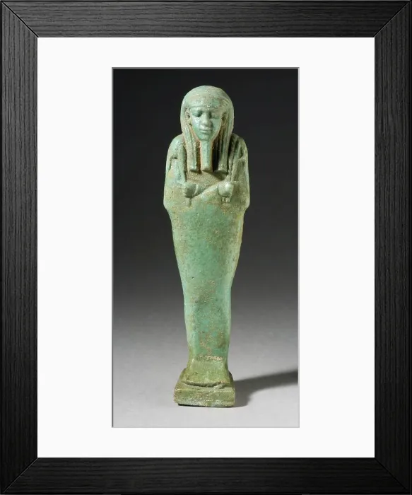 Framed Print : Shabti, Inscribed, 26th Dynasty Late Period, circa 600 BCE. Creator: Unknown Framed Print : Shabti, Inscribed, 26th Dynasty Late Period, circa 600 BCE. Creator: Unknown