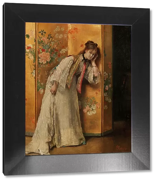Curious, mid-late 19th century. Creator: Alfred Stevens