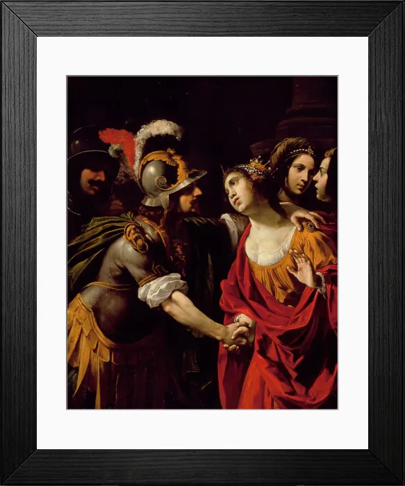 Framed Print : Dido and Aeneas, c1630. Creator: Rutilio di Lorenzo Manetti Framed Print : Dido and Aeneas, c1630. Creator: Rutilio di Lorenzo Manetti