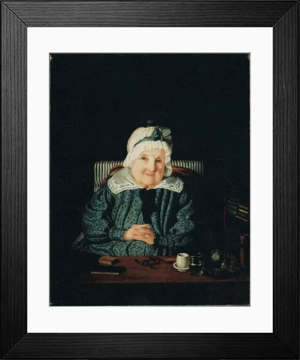 Framed Print : Christina Augusta von Fersen (1754-1846), 1844. Creator: Amalia Lindegren Framed Print : Christina Augusta von Fersen (1754-1846), 1844. Creator: Amalia Lindegren