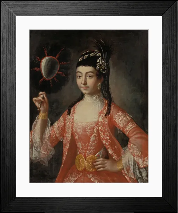 Framed Print : Elisabeth Palm (1756-1786), married Schön, 1768. Creator: Anders Eklund Framed Print : Elisabeth Palm (1756-1786), married Schön, 1768. Creator: Anders Eklund