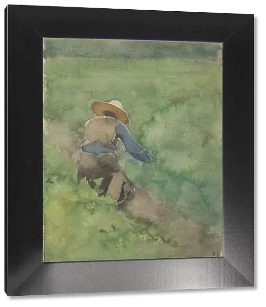 Mower in pasture, 1870-1923. Creator: Willem Witsen