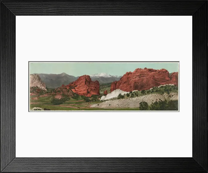 Framed Print : Garden of the Gods, the Gateway, Colorado, c1898. Creator: William H. Jackson Framed Print : Garden of the Gods, the Gateway, Colorado, c1898. Creator: William H. Jackson