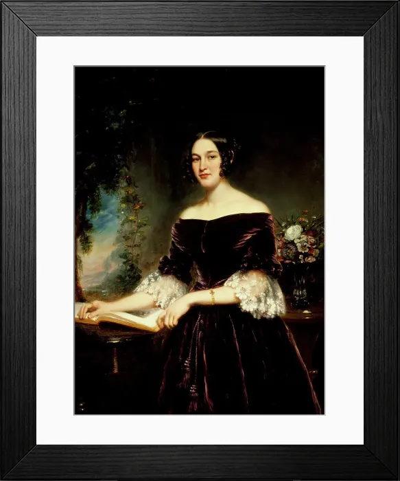 Framed Print : Portrait of Mrs. Sackett, 1839. Creator: Samuel Lovett Waldo Framed Print : Portrait of Mrs. Sackett, 1839. Creator: Samuel Lovett Waldo