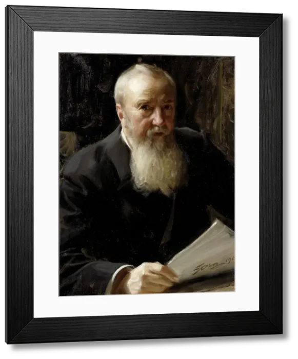 Framed Print : Carl Fredrik Liljevalch, 1837-1909, 1906. Creator: Anders Leonard Zorn Framed Print : Carl Fredrik Liljevalch, 1837-1909, 1906. Creator: Anders Leonard Zorn