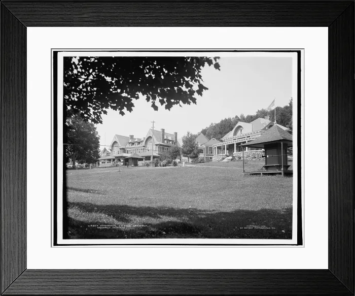 Framed Print : Adirondack Cottage Sanitarium, Adirondack Mountains, c1902. Creator: William H. Jackson Framed Print : Adirondack Cottage Sanitarium, Adirondack Mountains, c1902. Creator: William H. Jackson