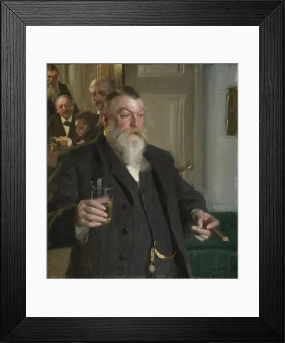 Framed Print : A Toast in the Idun Society, 1892. Creator: Anders Leonard Zorn Framed Print : A Toast in the Idun Society, 1892. Creator: Anders Leonard Zorn