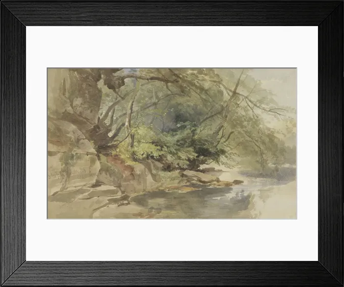 Framed Print : View in Stapleton Wood, near Bristol, 1843. Creator: William James Muller Framed Print : View in Stapleton Wood, near Bristol, 1843. Creator: William James Muller