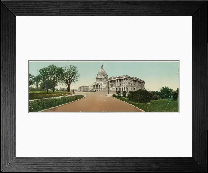 Framed Print : The Capitol, Washington, D.C. c1898. Creator: William H. Jackson Framed Print : The Capitol, Washington, D.C. c1898. Creator: William H. Jackson