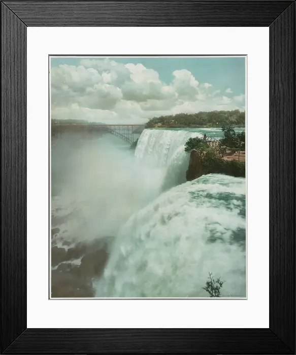 Framed Print : American Falls from Goat Island, c1912. Creator: William H. Jackson Framed Print : American Falls from Goat Island, c1912. Creator: William H. Jackson