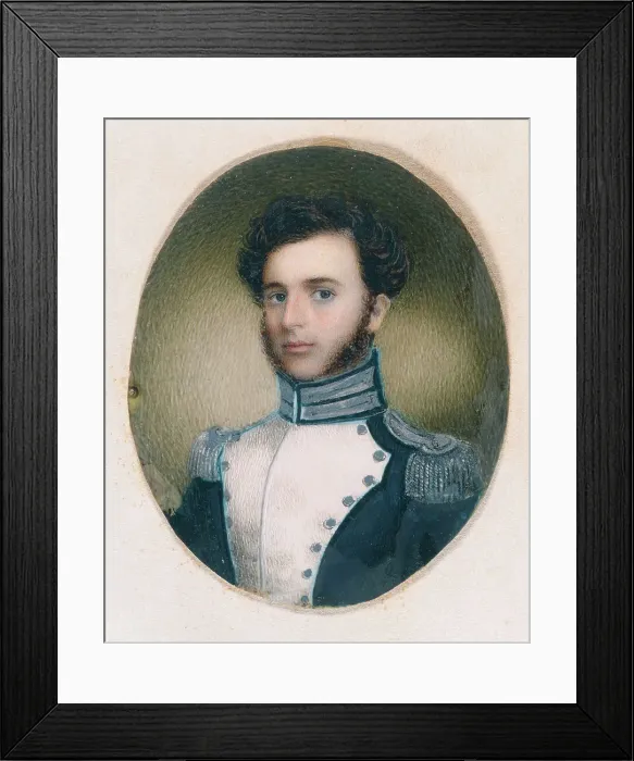 Framed Print : Captain George Hancock Griffin, U.S.A. c1834. Creator: Thomas Campbell Framed Print : Captain George Hancock Griffin, U.S.A. c1834. Creator: Thomas Campbell