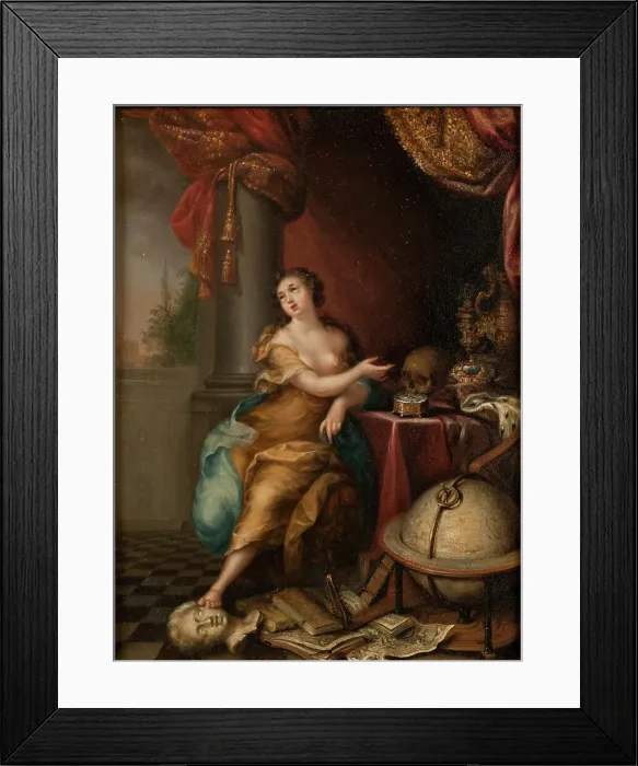 Framed Print : Allegory on the Vanity of Life, 1700. Creator: Andreas von Behn Framed Print : Allegory on the Vanity of Life, 1700. Creator: Andreas von Behn