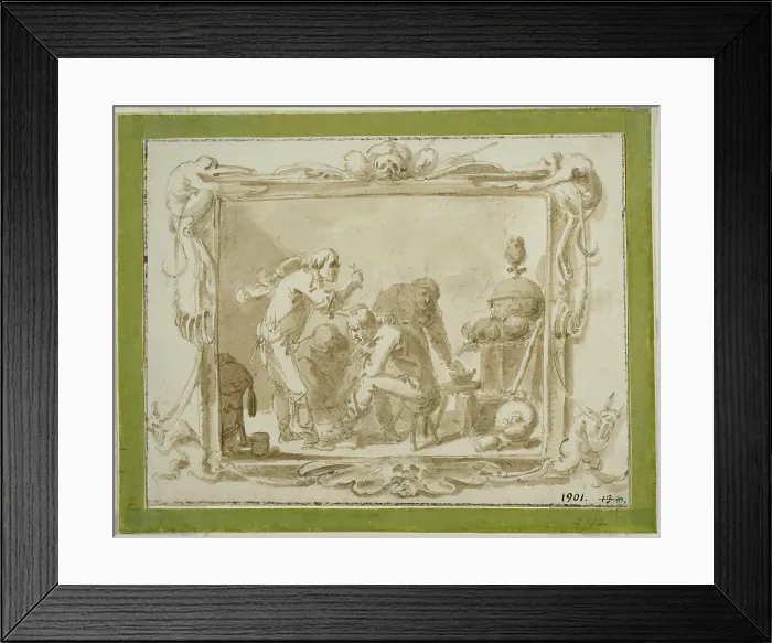 Framed Print : Visit to the Village Dentist. Creators: Andries Dirksz Both, Pieter Jansz. Quast Framed Print : Visit to the Village Dentist. Creators: Andries Dirksz Both, Pieter Jansz. Quast
