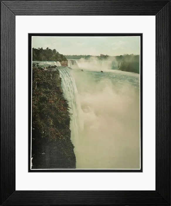 Framed Print : Niagara Falls from Prospect Point, c1900. Creator: William H. Jackson Framed Print : Niagara Falls from Prospect Point, c1900. Creator: William H. Jackson