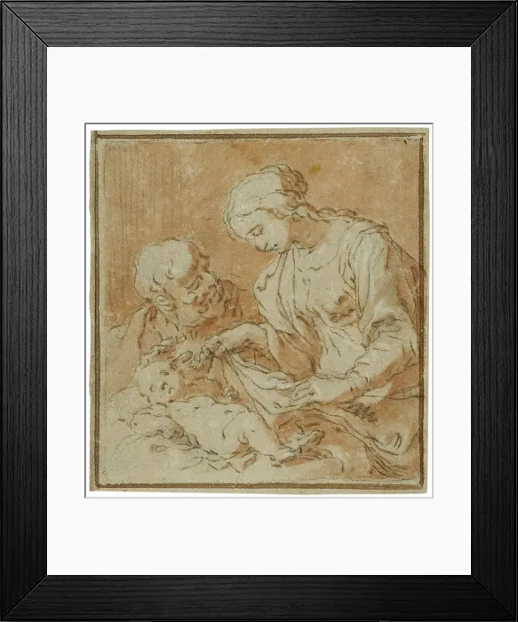 Framed Print : The Holy Family. Creator: Abraham Bloemaert Framed Print : The Holy Family. Creator: Abraham Bloemaert