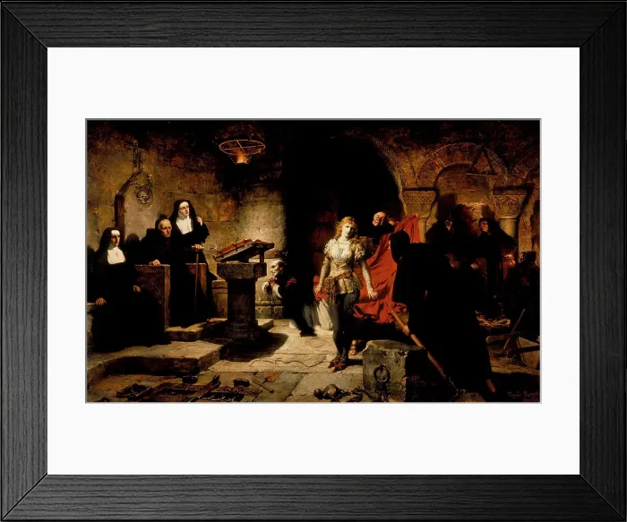 Framed Print : The Trial of Constance de Beverly, between 1880 and 1883. Creator: Toby E Rosenthal Framed Print : The Trial of Constance de Beverly, between 1880 and 1883. Creator: Toby E Rosenthal