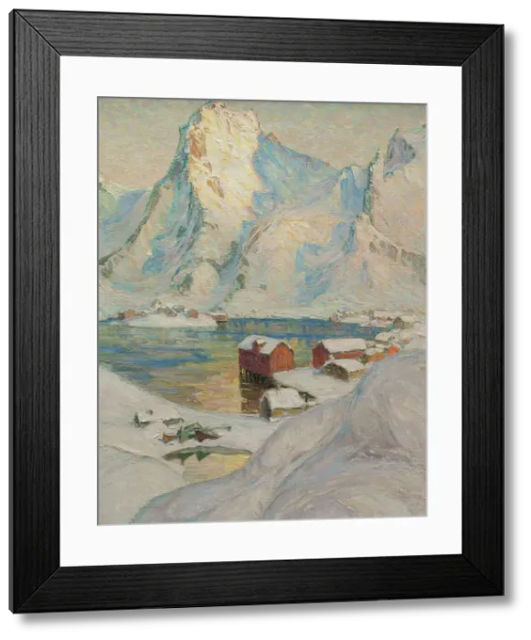 Framed Print : An Arctic Spring Day. Study from North Norway, c1900s. Creator: Anna Katarina Boberg Framed Print : An Arctic Spring Day. Study from North Norway, c1900s. Creator: Anna Katarina Boberg