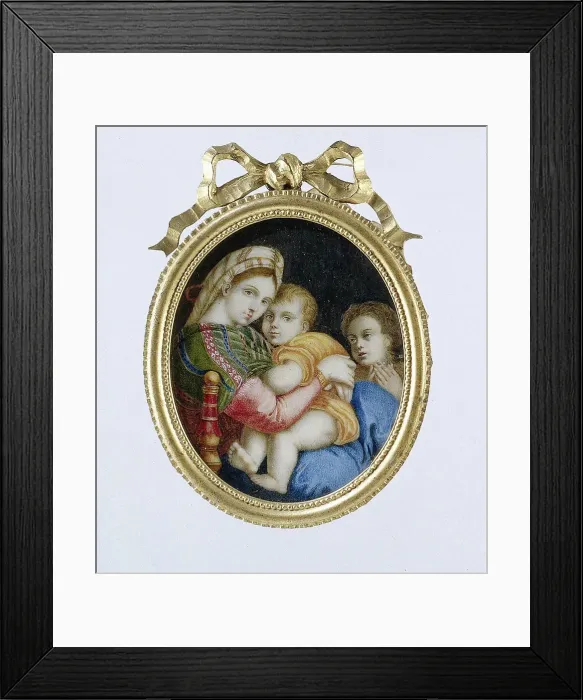 Framed Print : Painting depicting the Madonna della sedia after Raphael, c.1850-c.1899. Creator: Unknown Framed Print : Painting depicting the Madonna della sedia after Raphael, c.1850-c.1899. Creator: Unknown