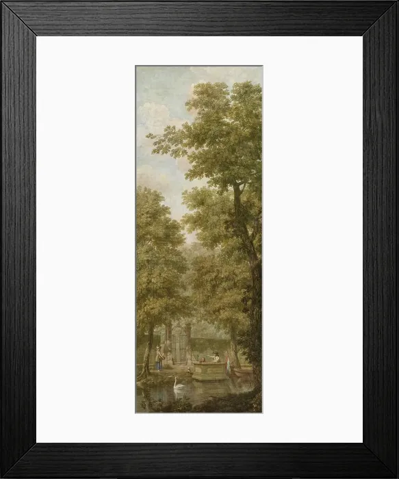 Framed Print : Three wall hangings with a Dutch landscape, 1776. Creator: Juriaan Andriessen Framed Print : Three wall hangings with a Dutch landscape, 1776. Creator: Juriaan Andriessen