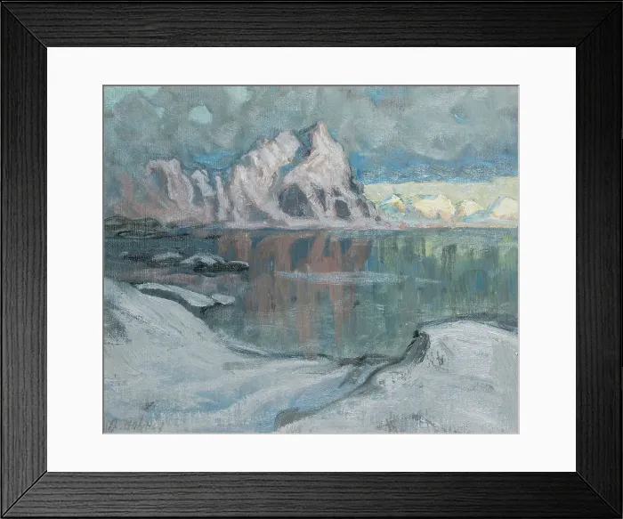 Framed Print : Boats between the Mountains. Study from Lofoten, 1910. Creator: Anna Katarina Boberg Framed Print : Boats between the Mountains. Study from Lofoten, 1910. Creator: Anna Katarina Boberg