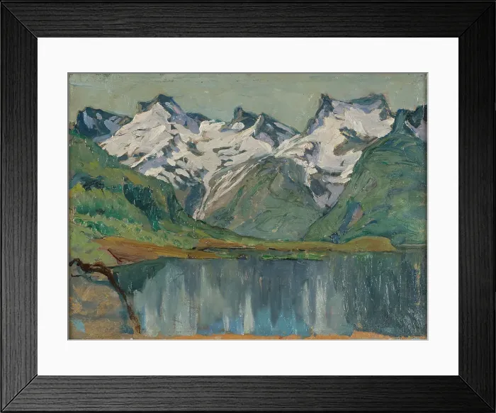 Framed Print : A Mountain Lake. Study from North Norway, c1900s. Creator: Anna Katarina Boberg Framed Print : A Mountain Lake. Study from North Norway, c1900s. Creator: Anna Katarina Boberg
