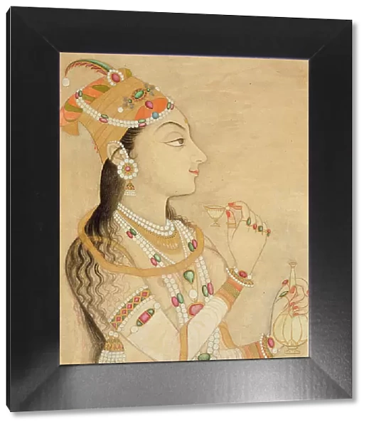 Idealized Portrait of the Mughal Empress Nur Jahan (1577-1645)?, between c1725 and c1750. Creator: Unknown