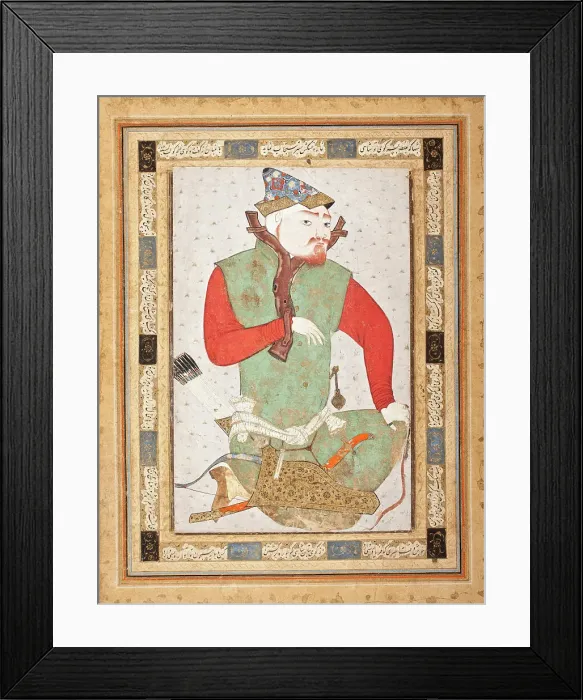 Framed Print : Turkoman Prisoner (image 2 of 2), Second half of 16th century. Creator: Unknown Framed Print : Turkoman Prisoner (image 2 of 2), Second half of 16th century. Creator: Unknown