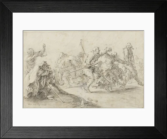 Framed Print : Dancing beggars and cripples, c.1635. Creator: Unknown Framed Print : Dancing beggars and cripples, c.1635. Creator: Unknown