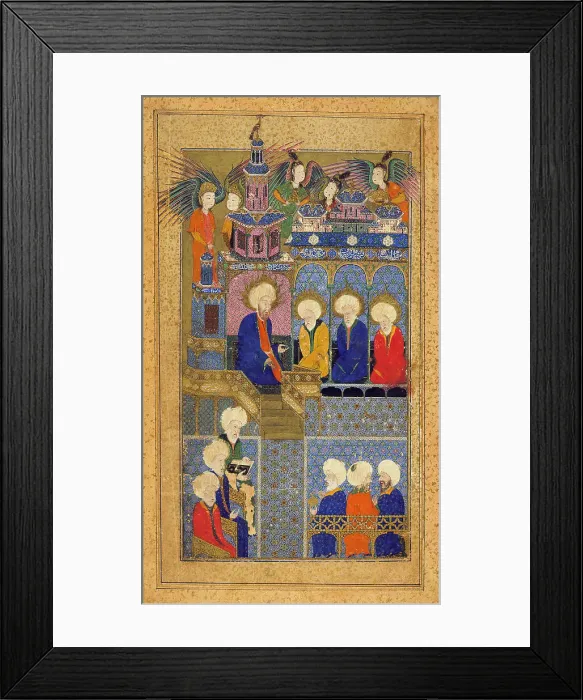 Framed Print : Sultan Suleyman in the Guise of King Solomon... c1558. Creator: Unknown Framed Print : Sultan Suleyman in the Guise of King Solomon... c1558. Creator: Unknown