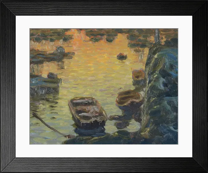 Framed Print : A Spring Night during the Fishing Season. Study from Lofoten, 1910. Creator: Anna Katarina Boberg Framed Print : A Spring Night during the Fishing Season. Study from Lofoten, 1910. Creator: Anna Katarina Boberg