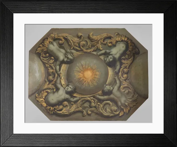 Framed Print : Ceiling painting, c.1666-c.1695. Creator: Theodor Cornelisz. van der Schuer Framed Print : Ceiling painting, c.1666-c.1695. Creator: Theodor Cornelisz. van der Schuer
