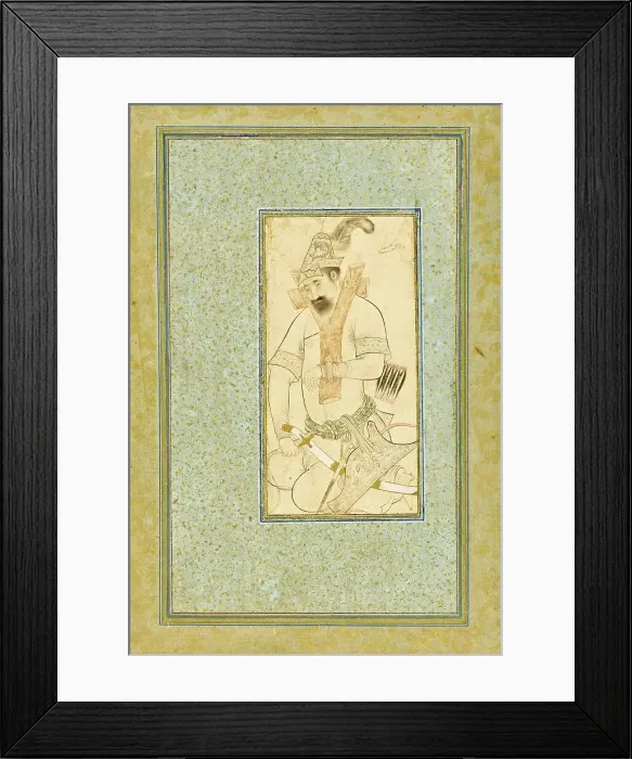 Framed Print : Turkoman Prisoner, First half of 17th century. Creator: Unknown Framed Print : Turkoman Prisoner, First half of 17th century. Creator: Unknown