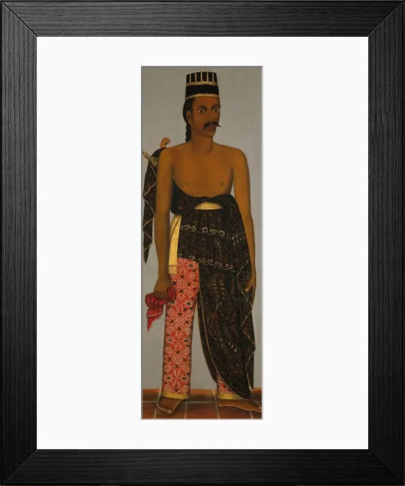 Framed Print : Javanese Court Officials, c.1820-c.1870. Creator: Unknown Framed Print : Javanese Court Officials, c.1820-c.1870. Creator: Unknown