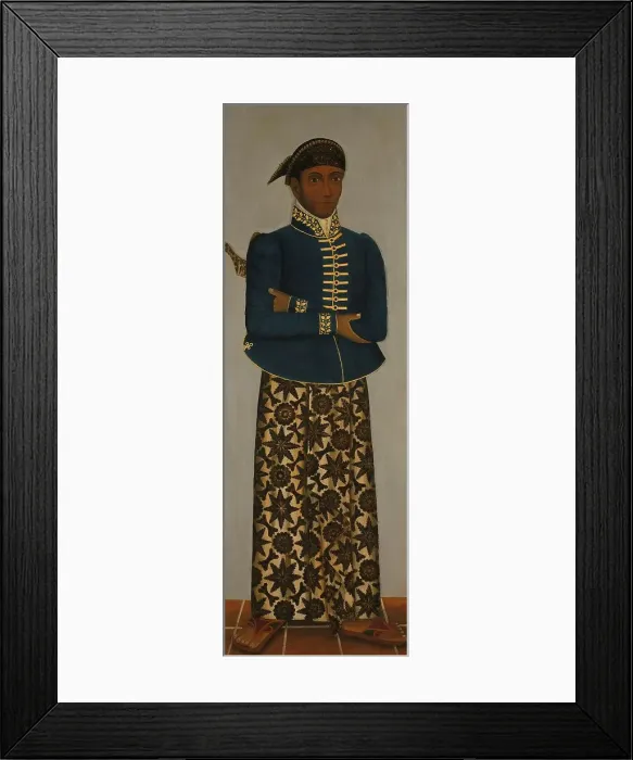 Framed Print : Javanese Court Officials, c.1820-c.1870. Creator: Unknown Framed Print : Javanese Court Officials, c.1820-c.1870. Creator: Unknown