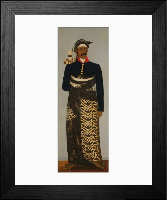 Framed Print : Javanese Court Officials, c.1820-c.1870. Creator: Unknown Framed Print : Javanese Court Officials, c.1820-c.1870. Creator: Unknown
