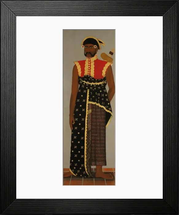 Framed Print : Javanese Court Officials, c.1820-c.1870. Creator: Unknown Framed Print : Javanese Court Officials, c.1820-c.1870. Creator: Unknown
