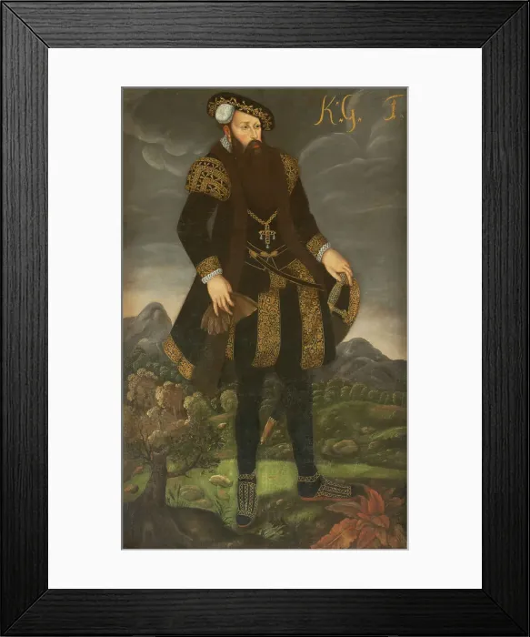 Framed Print : Gustav I, 1497-1560, King of Sweden, c16th century. Creator: Anon