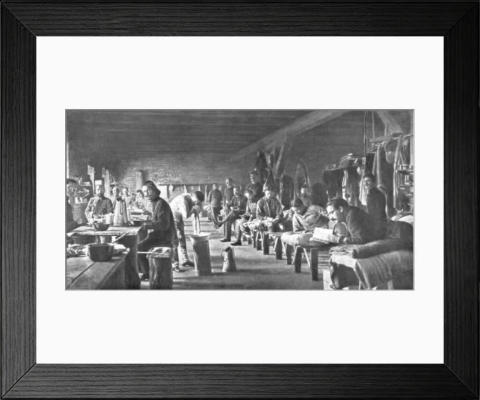 Framed Print : Les camps de represailles; au camp de Szczuezyn - que se prononce Tchoutchine - en... 1916. Creator: Unknown Framed Print : Les camps de represailles; au camp de Szczuezyn - que se prononce Tchoutchine - en... 1916. Creator: Unknown